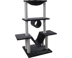 FLAMINGO - Kattenkrabpaal - Hamza - 60x57x122 - cm - zwart