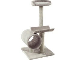 FLAMINGO - Kattenmeubel - Burt - 40x40x77 - cm - grijs