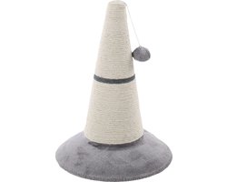 Flamingo Krabkegel Elmo Wit/Grijs - 33 x 33 x 45 cm - Stijlvol en Duurzaam voor veel krabplezier