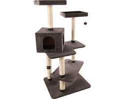 Flamingo krabpaal Makalu - grijs - 71 x 60 x 150cm