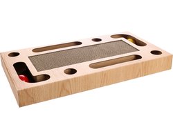 Flamingo Krabspeelgoed "Crabi" – Bruin – 47 x 25 x 5 cm – Compact Krabmeubel voor Katten