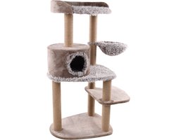 Flamingo Oliver - Krabpaal Katten - Krabpaal Oliver Taupe 87x68,5 X120,5cm - 1st - 136249 - 1st