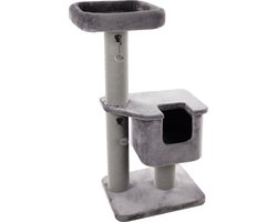 Flamingo Viola - Krabpaal Katten - Krabpaal Viola Grijs 78x54x124cm - 1st - 134356 - 1st