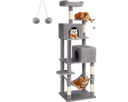 FurnStar - Kattenboom - Krabpaal - Grijs - 60x50x191cm