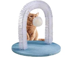 Krabplank: Generisch Kat Scratcher - 35 x 30 x 35 cm, booggroomer scratching massageboard, zelfreinigend apparaat, ontharingsapparaat, dikke post, huisdierspeelgoed, balcony indoor back, voor massage
