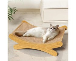 Gran Vida® - Kattenkrabmeubel - Krabben & Rusten in één - Natuurlijke Materialen - 50x33x16 cm