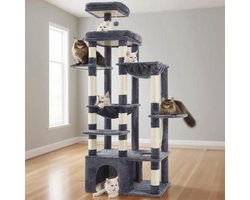 Grote Katten Krabpaal met Stabiliteitsbasis en Meerdere Platformen