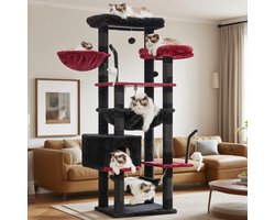 Grote Kattenboom van 160 cm met Manden, Grot en Platforms