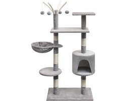 Grote Kattenkrabpaal 125 cm met Sisal en Speelmogelijkheden