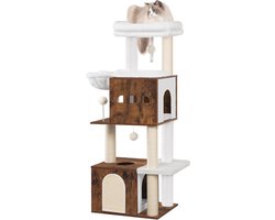 Grote Krabpaal met Meerdere Verdiepingen, Kattenhuis en Krabpalen