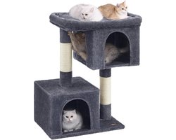 Grote Krabpaal XL voor Zware Katten tot 20 kg met Huisjes en Lighouding