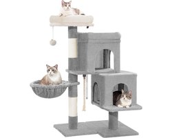 Grote vilt en sisal Krabpaal voor katten 95 cm hoog