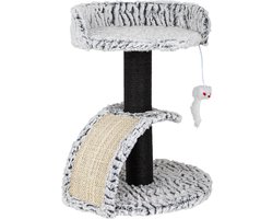 Haushalt 49116 - Kattenkrabpaal, 45cm 34,5 x 34,5 x 45cm, met speelgoedhanger