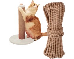 Hennep Touw - Sisal Touw - Krabpaal Reparatie - Natuurlijk Materiaal - 25x25x76mm - Beige