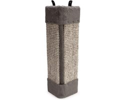 Hoekkrabpaal voor katten - Sisal - 12 x 12 x 49 cm - Grijze kleur