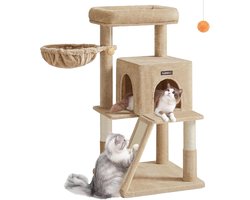 Hoge Krabpaal met Groot Platform en Mand voor Katten