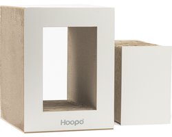 Hoopo® Table - XL Kartonnen Krabmeubel - Krabmeubel Kat - Groot Krabmeubel Wit - Geschikt voor grote katten