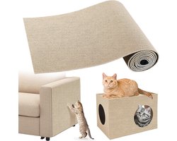 Imperatoris - Zelfklevende Krabmat voor Katten - Snijbare Krabplank - Krabmat Bank - Krabmat Kat - Kat Wand Krabber - Krab Tapijt - Bescherming van Meubels - 200 x 0.4 x 40 cm - Khaki