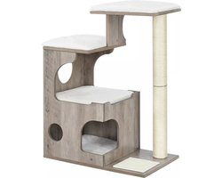In And OutdoorMatch Luxe krabpaal Darion - voor katten - Hout - zachte kattenmand - kattenspeelgoed - geschikt voor kleine kittens