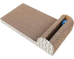 Interactief krabkartonnen kattenspeelgoed met afmetingen van 45.5 x 24.5 x 10.5 cm - Voor uren speelplezier van uw kat