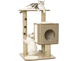 Jack and Vanilla Kattenmeubel Molly 56x56x86 cm bruin