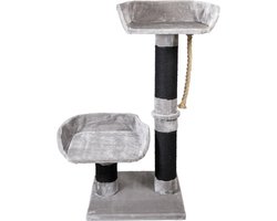 Jack And Vanilla - Krabpalen - Krabpaal Alice - Grijs/zwart - 60x60x130cm 42/0119 - 177910