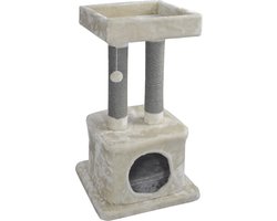 Jack And Vanilla - Krabpalen - Krabpaal Hannah - Crème/grijs - 50x50x86cm 42/0115 - 175868