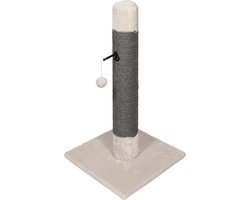 Jack And Vanilla - Krabpalen - Krabpaal Tom Thumb - Crème/grijs - 40x40x75cm 42/0079 - 176244