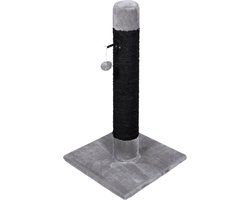 Jack And Vanilla - Krabpalen - Krabpaal Tom Thumb - Grijs/zwart - 40x40x75cm 42/0080 - 176835