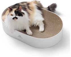 Jake and Jacky Krabkarton voor Katten - Krabpaal Karton - Krabplank - Krabmand - Krabmeubel - Kartonnen Krabmat - Kattenmand - Kattenbed - 55x35x10cm