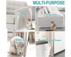 JeiibrZui Bescherming - Bescherming Tegen Kattenkrabben - Superieure Meubelbescherming Voor Bankhoeken En Gebogen Oppervlakken - 1 Stuks - Transparant