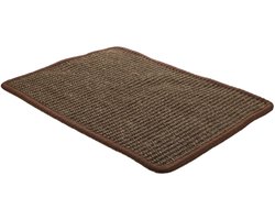 JeiibrZui Krabmat Voor Katten - Natuurlijk Sisal - Duurzaam Milieuvriendelijk Antislip Ontwerp - 1 Stuks - Voor Bank Bescherming Bruin