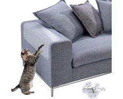 JeiibrZui Meubelbeschermer - Krabmat Voor Katten - Transparante Bescherming & Flexibele Aanpassing - 1 Stuk - Voor Gestoffeerde Banken En Stoelen Wit