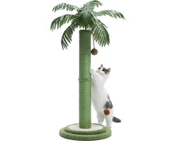 Jemaison® Krabpaal Palmboom - Designer Krabpaal - Hip Design - Katten Krabpaal - Gemakkelijke Montage - Groen - 39x39x85cm