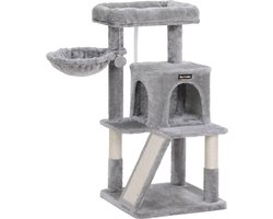 J&R Krabpaal - Kattenhuis - Krabplank - Kattenboom - Huisje - Mandje - Grijs