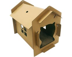 Kartonnen krabpaal voor katten - gesloten doos - 42x35x50 cm