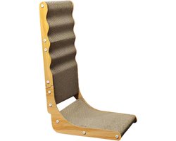 Krabplank: Kat Scratcher, kitten Scratching Board, Pet Nail Sharpener, 64 x 40 cm Compact Corrugated Cardboard, Interactief Oefenspeelgoed voor kitten, Meubelbescherming Play