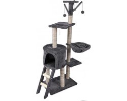 Kats - Uitgebreide Katten Krabpaal Donkergrijs 52 x 75 x 135cm