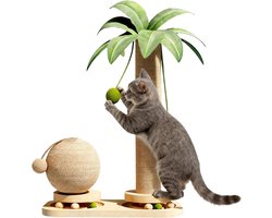 Krabpaal: Katten Klimboom - Krabpaal Speelgoed - Binnenhuis Activiteit - Meubelvriendelijk Ontwerp - 30x20x25 cm - Niet gespecificeerd