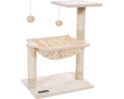 Katten klimmen boom - stabiele kattenboom met pluche en zachte hangmat van FEANDREA