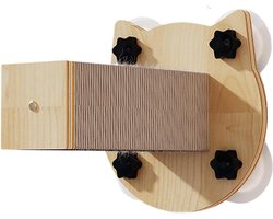 Katten Klimmeubel - Kattenwandrek - Kattenverrijking - Robuuste Zuignap Bevestiging - 22 x 22 x 26 cm - Niet gespecificeerd