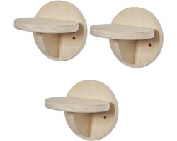 Katten Klimplank - Kattenplank Klimmuur - Actieve Katten - Natuurlijk Hout - 13 x 13 x 12 cm - Niet gespecificeerd