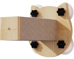 Wandmeubel: Katten klimplanken - Wandmeubel kat - Spelen en klimmen - Zware zuignappen - 32 x 30.4 x 10.9 cm - Meerkleurig