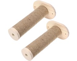 Katten Klimtrap - Krabpaal Kitten - Klimmen Spelen - Stevige Houten Constructie - 28 x 18 x 12 cm - Multi