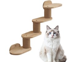 Katten Klimwand - Kattenmeubel Klimrek - Binnen Spelen - Modulair Design - 306 x 173 x 223 cm - Meerkleurig