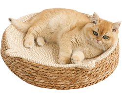 Katten Krab Kom - Ademend Kussen - Interactief Spelen - Kitten Oor Design - 35x35x10cm