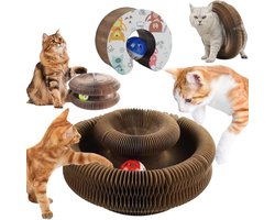 Katten Krab Kussen - Krabmand Kat - Katten Krabben - Natuurhout Stijl - 23 x 23 x 10 cm - Natuurhoutkleur