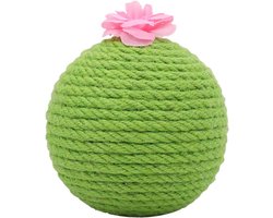 Katten Krabbal - Katten Speelgoed - Krassen Ontlasten - Duurzaam Sisal Touw - 10x10x10 cm - Zandkleur