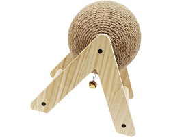 Krabpaal: Katten Krabbal - Krabpaal Rond - Krabben en Spelen - Stabiele Constructie - 17x17x16 cm - Niet gespecificeerd