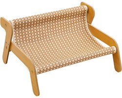 Krabplank: Katten Krabbank - Krabbank Kattenmeubel - Krabben en Ontspannen - Meubelbeschermend Ontwerp - 52x26x12 cm - Bruin